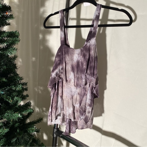 ✨Young Fabulous and Broke YFB Lace Up Tank Top Tie Dye “Irene Top” XS - Picture 4 of 4